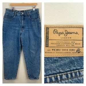 Vintage‎ 90s Pepe Jeans Men's Blue Denim Jeans Size 33 Y2K EUC Wide Relaxed